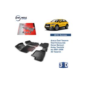 Rizline Audi Q2 2015- Sonrası Siyah 3D Paspas