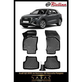 Rizline Audi Q2 2016+ 3D Havuzlu Paspas