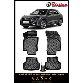 Rizline Audi Q2 2022 Model 3D Havuzlu Paspas