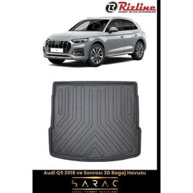 Rizline Audi Q5 2021 Model Siyah 3D Bagaj Havuzu