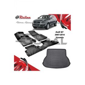 Rizline Audi Q7 2007-2014 Uyumlu Paspas ve Bagaj Havuzu Set