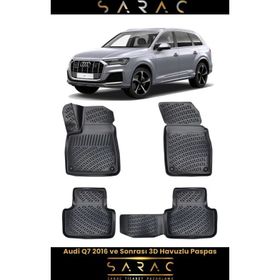 Rizline Audi Q7 2018 Model 3D Havuzlu Paspas