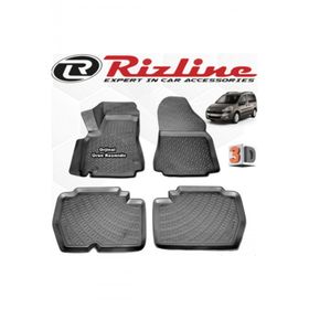 Rizline Berlingo 110'luk 2008-2019 Arası Siyah 3D Havuzlu Paspas