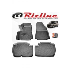 Rizline Berlingo 110'luk 2008-2019 Arası Siyah 3D Havuzlu Paspas