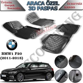 Rizline Bmw 1 Serisi F20 2011-2018 3D Havuzlu Paspas