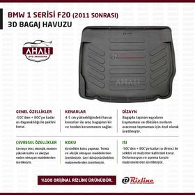 Rizline BMW 1 Serisi F20 2011 Sonrası 3D Bagaj Havuzu