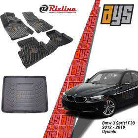 Rizline BMW 3 F30 2012 Sonrası 3D Paspas Bagaj Havuzu