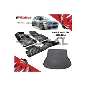 Rizline BMW 3 Serisi E46 1998-2004 Uyumlu Paspas ve Bagaj Havuzu Set