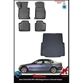 Rizline Bmw 3 Serisi E46 2000 Siyah Bagaj Havuzu ve Havuzlu Paspas