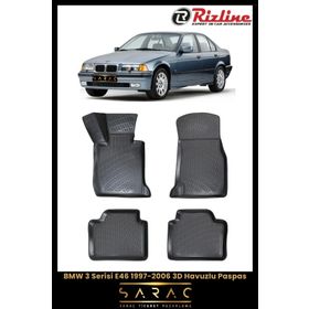 Rizline BMW 3 Serisi E46 2002 Model 3D Havuzlu Paspas