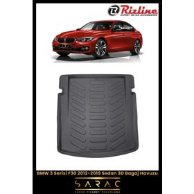 Rizline Bmw 3 Serisi F30 2012-2019 Sedan Siyah 3D Bagaj Havuzu
