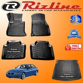 Rizline BMW 3 Serisi F30 2012 Sonrası 3D Paspas Bagaj Havuzu