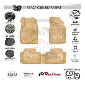Rizline Bmw 3 Serisi F30 Xdrive 2012 Sonrası Bej 3D Havuzlu Paspas