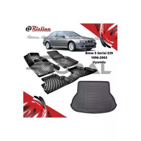 Rizline BMW 5 Serisi E39 1996-2003 Uyumlu Paspas ve Bagaj Havuzu Set