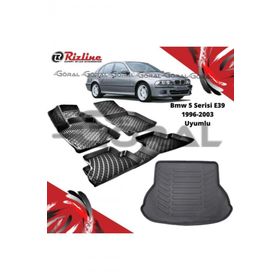 Rizline BMW 5 Serisi E39 1996-2003 Uyumlu Paspas ve Bagaj Havuzu Set