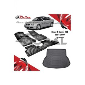 Rizline BMW 5 Serisi E60 2004-2009 Uyumlu Paspas ve Bagaj Havuzu Set