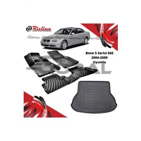 Rizline BMW 5 Serisi E60 2004-2009 Uyumlu Paspas ve Bagaj Havuzu Set