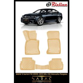 Rizline Bmw 5 Serisi F10 2011 Bej 3D Havuzlu Paspas