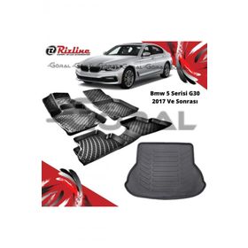 Rizline BMW 5 Serisi G30 2017 ve Sonrası Paspas ve Bagaj Havuzu Set