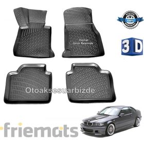 Rizline Bmw E46 1998 2004 Siyah 3D Havuzlu Paspas