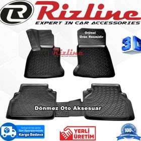 Rizline Bmw E60 5 Serisi 2005 2012 Siyah 3D Havuzlu Paspas