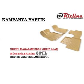 Rizline Bmw E90 2006-12 Bej 3d Havuzlu Paspas