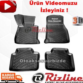 Rizline Bmw E90 3 Serisi Sedan 2005 2013 Siyah 3D Havuzlu Paspas