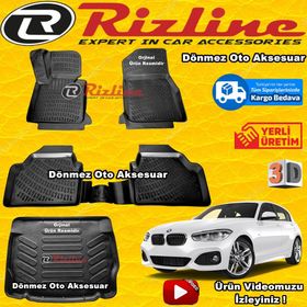 Rizline Bmw F20 1 Serisi Havuzu 2018 Sonrası Siyah 3D Bagaj Havuzu