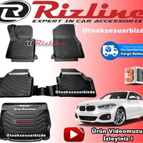Rizline Bmw F20 1 Serisi Havuzu 2018 Sonrası Siyah 3D Bagaj Havuzu