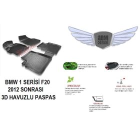 Rizline Bmw F20 2012 Sonrası 3d Havuzlu Paspas