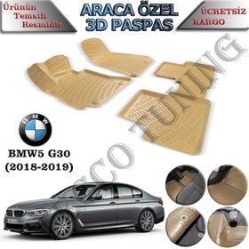 Rizline Bmw G30 Bej 2018-2019 3D Havuzlu Paspas