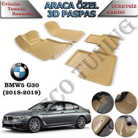 Rizline Bmw G30 Bej 2018-2019 3D Havuzlu Paspas