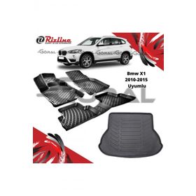 Rizline BMW X1 2010-2015 Uyumlu Paspas ve Bagaj Havuzu Set