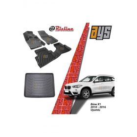 Rizline BMW X1 2010-2016 3D Havuzlu Paspas + Bagaj Havuzu