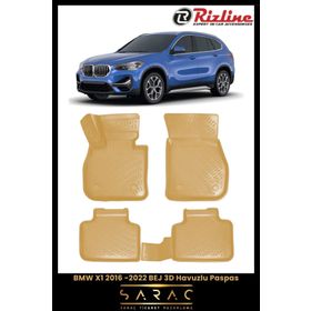 Rizline Bmw X1 2021 Model Bej 3D Havuzlu Paspas