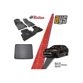 Rizline BMW X2 2015 Sonrası 3D Havuzlu Paspas + Bagaj Havuzu