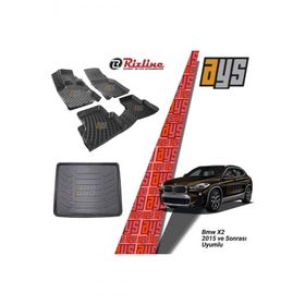Rizline BMW X2 2015 Sonrası 3D Havuzlu Paspas + Bagaj Havuzu
