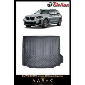 Rizline Bmw X3 2019 Siyah 3D Bagaj Havuzu