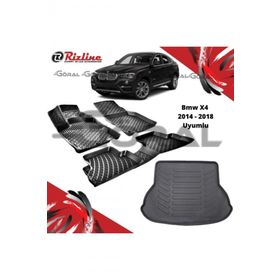 Rizline BMW X4 2014-2018 Uyumlu Paspas ve Bagaj Havuzu Set