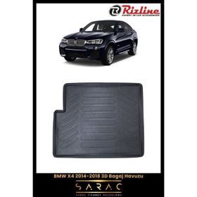 Rizline BMW X4 2016 Siyah 3D Bagaj Havuzu