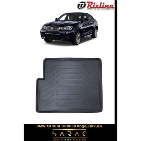 Rizline BMW X4 2018 Siyah 3D Bagaj Havuzu