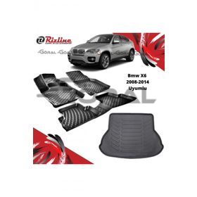 Rizline BMW X6 2008-2014 Uyumlu Paspas ve Bagaj Havuzu Set
