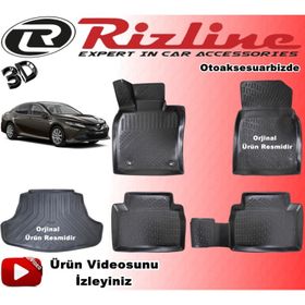 Rizline Camry 2019 Sonrası Siyah 3D Havuzlu Paspas+Bagaj Havuzu