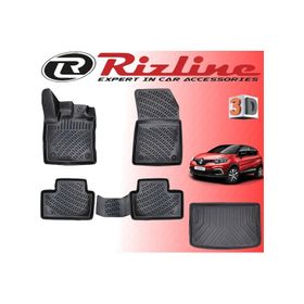 Rizline Captur 2021 Sonrası 3D Paspas + Üst Bagaj Havuzu