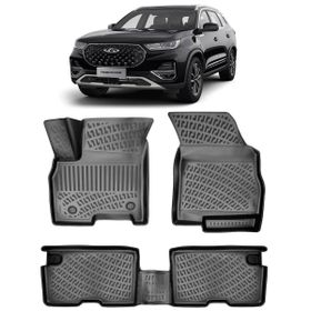 Rizline Chery Tiggo 8 Pro Luxury Paket 2022 Sonrası 3D Siyah Havuzlu Paspas
