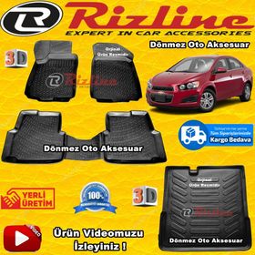 Rizline Chevrolet Aveo 2011 Sonrası 3D Bagaj Havuzu
