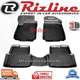 Rizline Chevrolet Aveo Sedan 2011 Sonrasi Siyah 3D Havuzlu Paspas