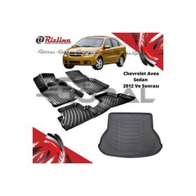 Rizline Chevrolet Aveo Sedan 2012 ve Sonrası Paspas ve Bagaj Havuzu Set