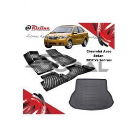 Rizline Chevrolet Aveo Sedan 2012 ve Sonrası Paspas ve Bagaj Havuzu Set