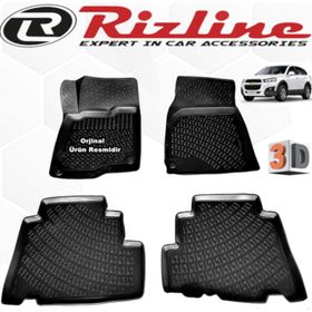 Rizline Chevrolet Captiva 2007-2014 Arası Siyah 3D Havuzlu Paspas